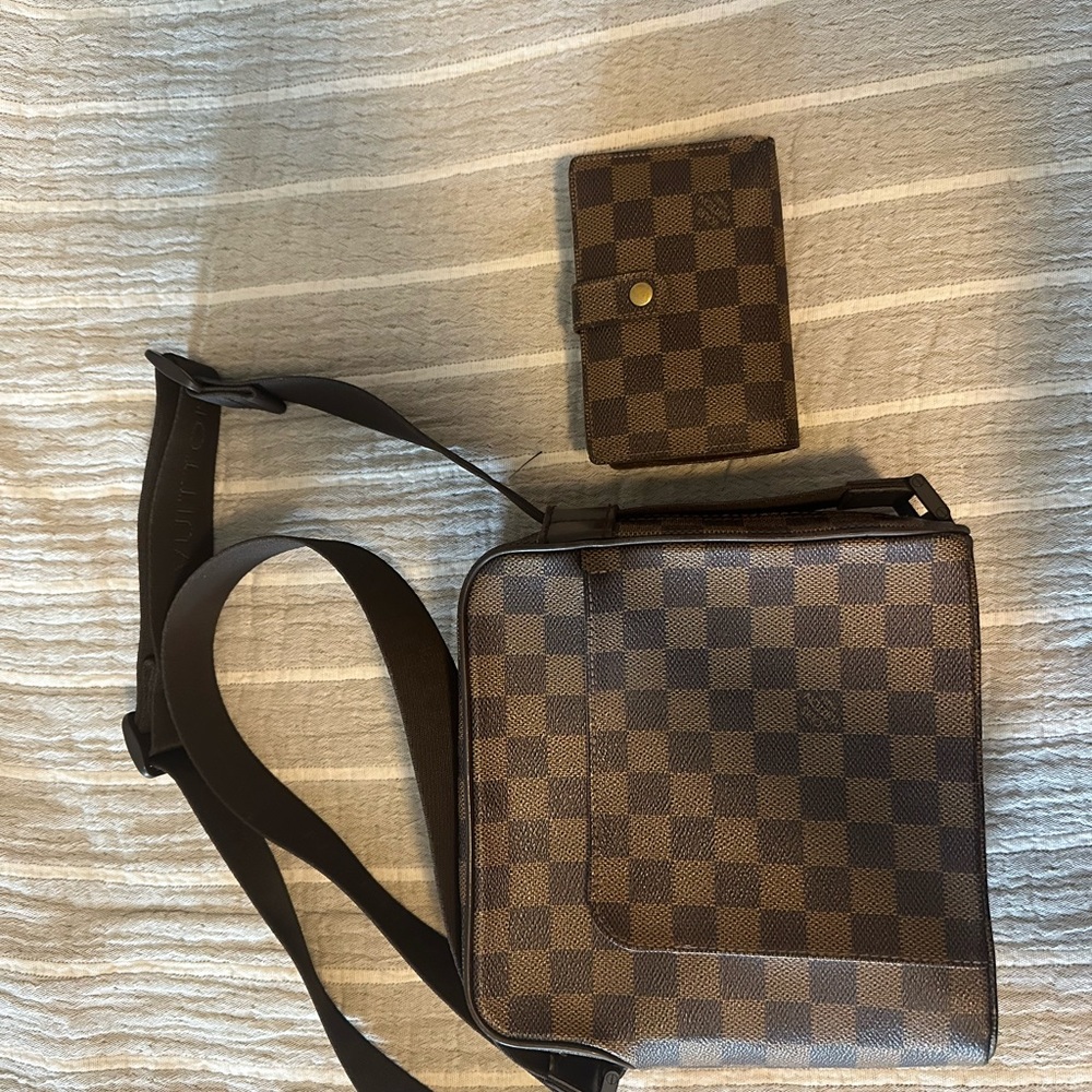 Authentic Louis Vuitton bundle deal crossbody and wallet
